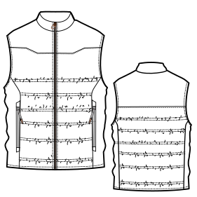 Patron ropa, Fashion sewing pattern, molde confeccion, patronesymoldes.com Vest  9484 LADIES Waistcoats